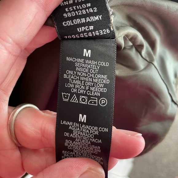 Lucky Brand Quilted Jacket - Army Green - Size Medium - Picture 7 of 7